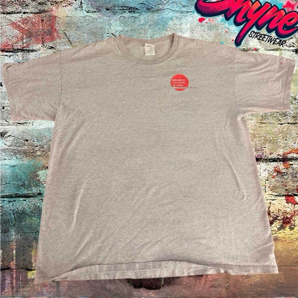 Gray French Blood Doner Clinic T